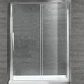Душевая дверь в нишу Cezares 140см LUX-SOFT-W-BF-1-140-C-Cr-IV профиль хром, стекло прозрачное