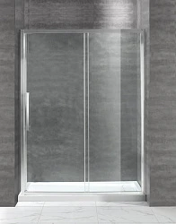 Душевая дверь в нишу Cezares 120см LUX-SOFT-BF-1-120-C-Cr профиль хром, стекло прозрачное