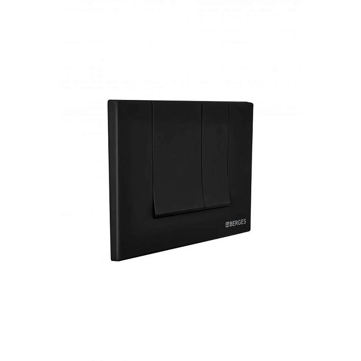 Кнопка смыва Berges Novum S5 040045 черная матовая