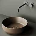 Раковина накладная Ceramica Nova Element CN6022MDB коричневый матовый