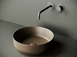 Раковина накладная Ceramica Nova Element CN6022MDB коричневый матовый