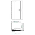 Душевой уголок Wasserkraft Berkel 100x80см 48P17 профиль хром, стекло прозрачное