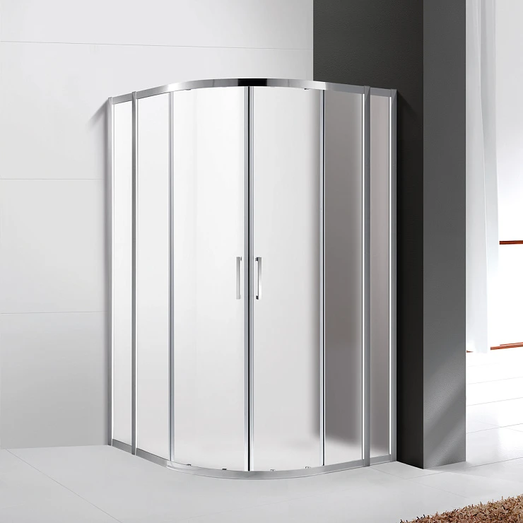Душевой уголок Cezares Molveno 110x110см MOLVENO-R-22-90+20-P-Cr профиль хром, стекло рифленое