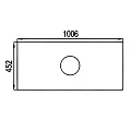 Столешница Aquaton Брук 100 1A204805BC010 белая