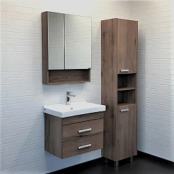 Зеркало-шкаф Comforty Никосия 60 00-00008850CF дуб темный