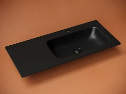 Раковина встраиваемая Ceramica Nova Grace 100см CN7015MB черная матовая
