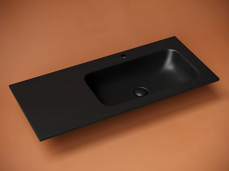 Раковина встраиваемая Ceramica Nova Grace 100см CN7015MB черная матовая