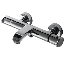 Термостатический смеситель Bravat Waterfall F673114C-01A-RUS для ванны с душем, хром