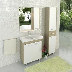 Тумба с раковиной Comforty Лион 76 00003125547 сосна лоредо