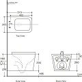 Унитаз подвесной Aquanet Tavr 2.0 W rimless белый глянец