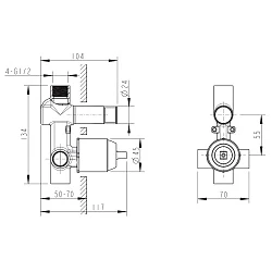 Скрытая часть Bravat Built-in D9100CP-ENG