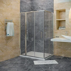Душевой уголок RGW Hotel HO-42 90x120см 03064292-11 профиль хром, стекло прозрачное