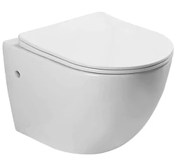 Унитаз подвесной SantiLine SL-5018 белый глянец