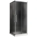 Душевой уголок ABBER Schwarzer Diamant 90х90 см AG02090MH профиль хром, стекло матовое