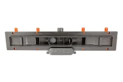 Дренажный канал MCH Klasik/Floor CH 750 KC с решеткой и бок. сливом, D40 черный