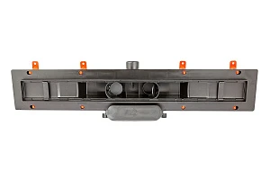 Дренажный канал MCH Klasik/Floor CH 750 KC с решеткой и бок. сливом, D40 черный