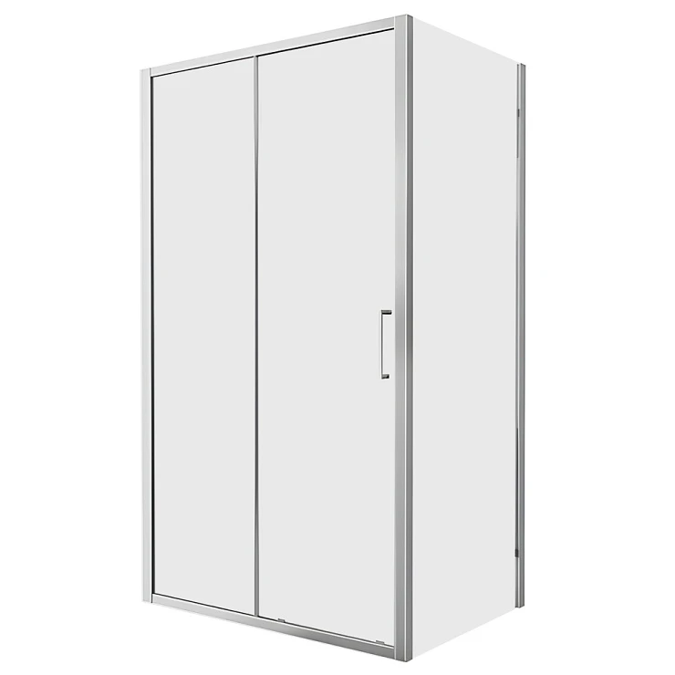Душевой уголок Bravat Line 120x80см BS120.3101A профиль хром, стекло прозрачно