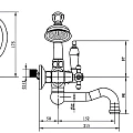 Смеситель для ванны с душем Boheme Tradizionale Chromo 273 хром
