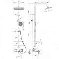 Душевая стойка Lemark Evitta LM0560C хром