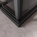 Душевой уголок Cezares Liner LINER-A-1-90-C-NERO-R профиль черный матовый, стекло прозрачное