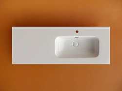Раковина встраиваемая Ceramica Nova Element 120см CN7006R чаша справа, белая