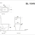 Чаша для унитаза-компакта Aquanet Atago-C1 rimless