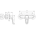 Смеситель для душа Bravat Eco-D F993158C-01 хром
