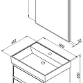 Мебель для ванной Aquanet Nova Lite 60 254216 дуб рустикальный