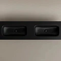 Раковина двойная встраиваемая Ceramica Nova Grace 160 см CN7023MBwx черная матовая