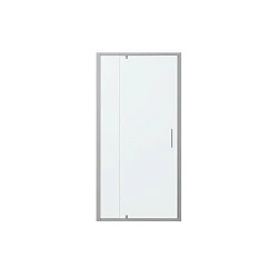 Душевая дверь в нишу Bravat Line 100x200см BD100.4112A профиль хром, стекло прозрачное