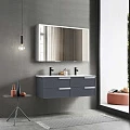 Зеркало-шкаф Esbano 120 ESMS5012 с подсветкой, хром