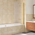 Шторка на ванну Vegas Glass 150x75см EV Lux 75 09 10 R профиль золото, стекло