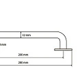 Поручень Bemeta 301100204 белый