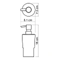 Дозатор Wasserkraft K-C179 белый / хром