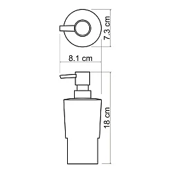 Дозатор Wasserkraft K-C179 белый / хром