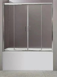 Шторка на ванну BelBagno Uno 170x145см UNO-VF-2-170/145-M-Cr профиль хром, сте