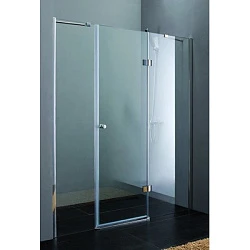 Душевая дверь в нишу Cezares 160см VERONA-W-B-13-60+60/40-P-Cr-R профиль хром, стекло рифленое