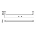 Полотенцедержатель Wasserkraft Dill K-3930 хром
