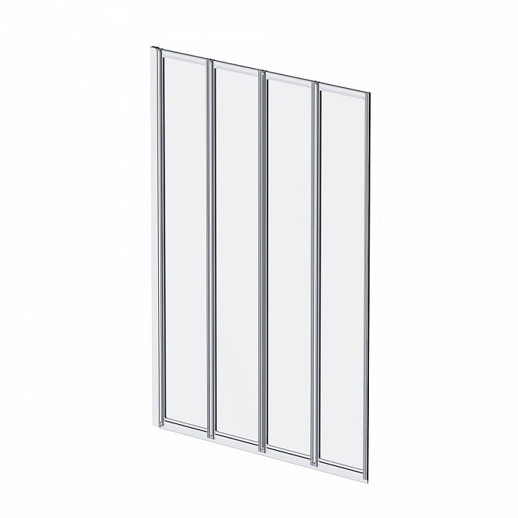 Шторка на ванну AM.PM Like 100x140см W80BS-100-140CT профиль хром, стекло прозрачное