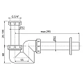 Сифон для раковины и биде AlcaPlast A45F-DN32 белый