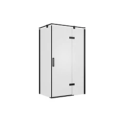 Душевой уголок Bravat Blackline 80x120см BS120.3113AB профиль черный, стекло прозрачное