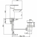 Смеситель для биде Cezares GARDA-BSM1-01-Cr хром