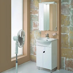 Зеркало-шкаф Aquaton Панда 50 L 1A007402PD01L белый