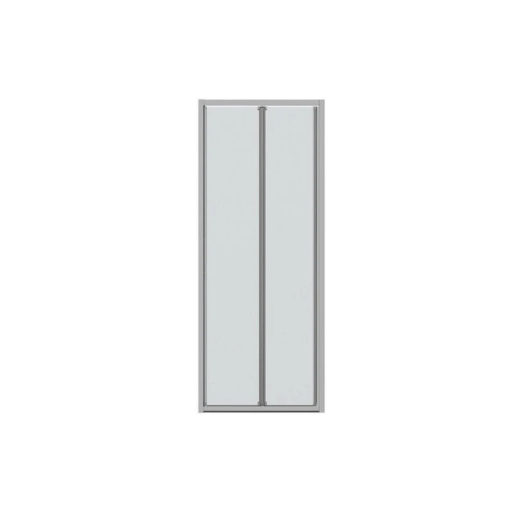 Душевая дверь в нишу Bravat Drop 100x200см BD100.4120A профиль хром, стекло прозрачное