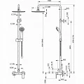 Душевая стойка Bravat Opal F9125183CP-A6-RUS хром