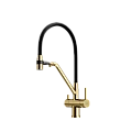 Смеситель для кухни Sancos Dora SC4003BG брашированное золото/черный
