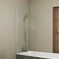 Шторка на ванну Bravat Alfa 90x150см BG090.1502AM профиль хром, стекло прозрачное