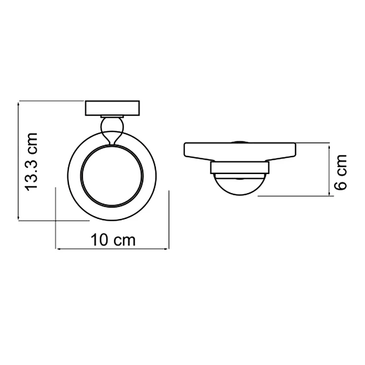 Мыльница Wasserkraft Diemel K-2229 цветная/хром