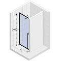 Душевая дверь в нишу RIHO 100см G005003122 профиль белый, стекло прозрачное
