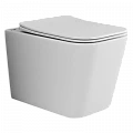 Унитаз подвесной Ceramica Nova Cubic CN1806 белый глянец